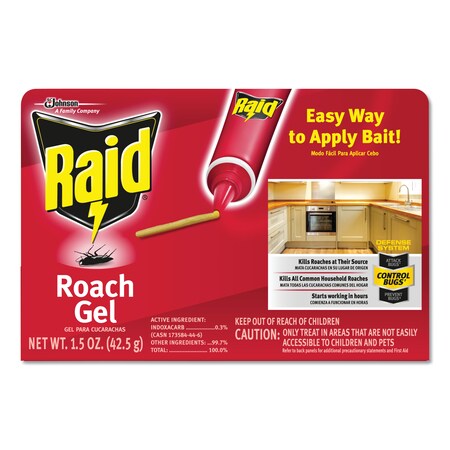 Raid Roach Gel, 1.5 oz Box, PK8 697332